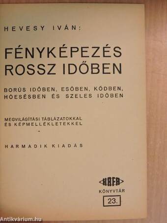 Fényképezés rossz időben