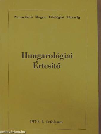 Hungarológiai Értesítő 1979.