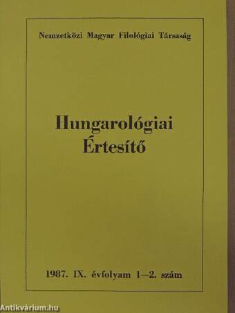 Hungarológiai Értesítő 1987/1-4.