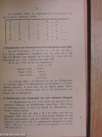 Lehrbuch der Arithmetik für Unter-Gymnasien (gótbetűs)