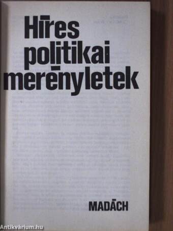 Híres politikai merényletek