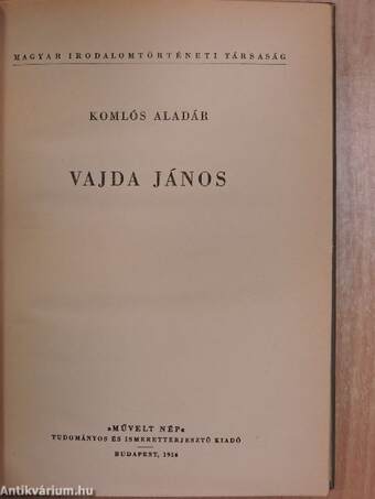 Vajda János