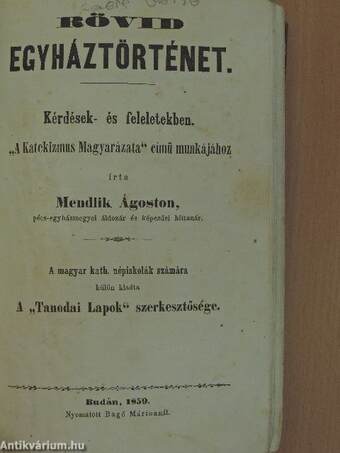 Egyházi beszédek, értekezések egyedi gyűjteménye (6 db) (rossz állapotú)