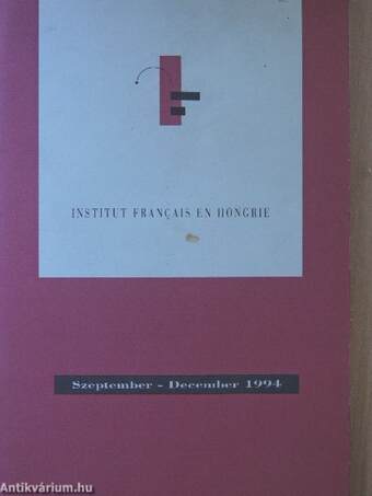 Institut Francais en Hongrie Szeptember-December 1994