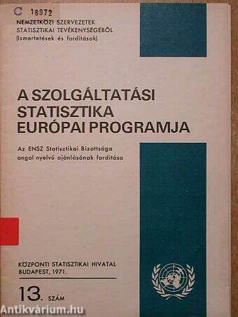 A szolgáltatási statisztika európai programja