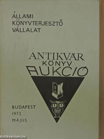 Antikvár könyv aukció - Budapest, 1972. május