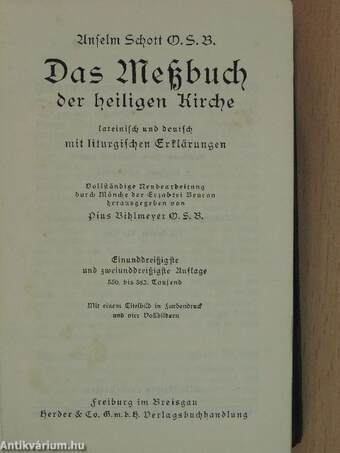 Das Meßbuch der heiligen Kirche (gótbetűs)