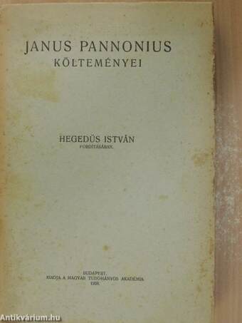 Janus Pannonius költeményei