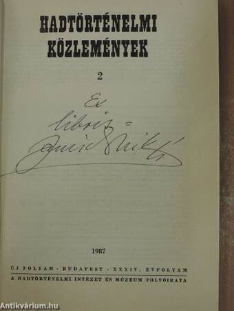 Hadtörténelmi Közlemények 1987/2.