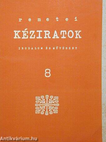 Remetei kéziratok 1993/1.