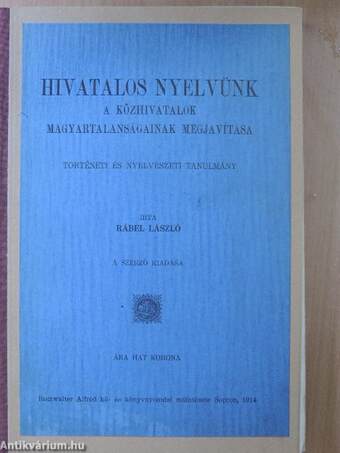 Hivatalos nyelvünk