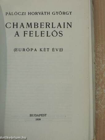 Chamberlain a felelős