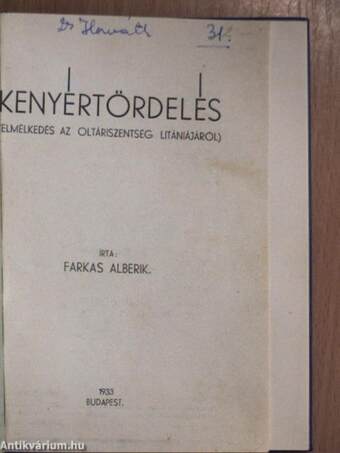 Kenyértördelés