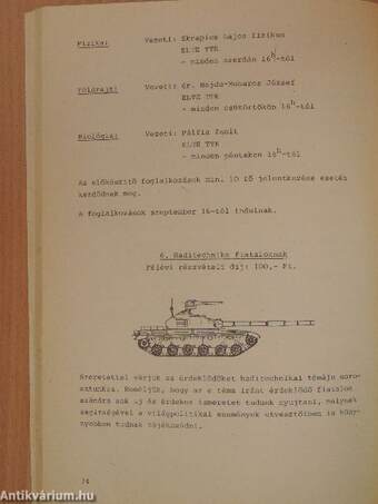 TIT Természettudományi Stúdió őszi műsorfüzete 1985. szeptember-december