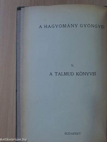 A Talmud könyvei V-VIII.