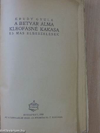 A betyár álma/Kleofásné kakasa