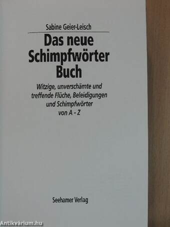 Das neue Schimpfwörter Buch