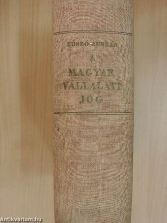 A magyar vállalati jog