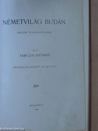 Németvilág Budán