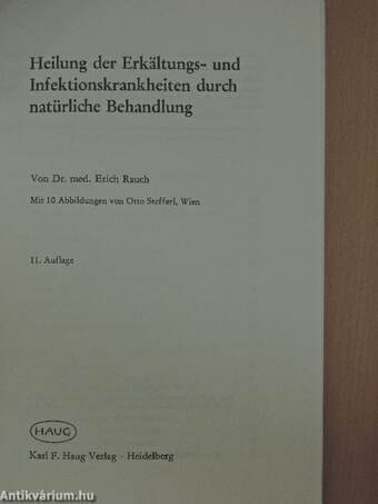 Heilung der Erkältungs- und Infektionskrankheiten durch natürliche Behandlung