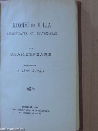 Romeo és Julia/Antonius és Cleopatra