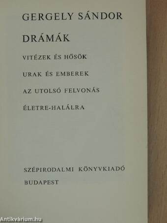 Drámák