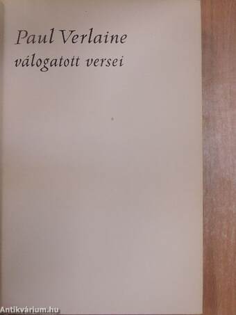 Paul Verlaine válogatott versei