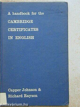 A Handbook for the Cambridge Certificates in English