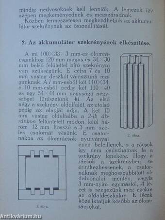 Az akkumulátorok készítése