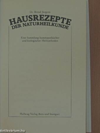 Hausrezepte der Naturheilkunde