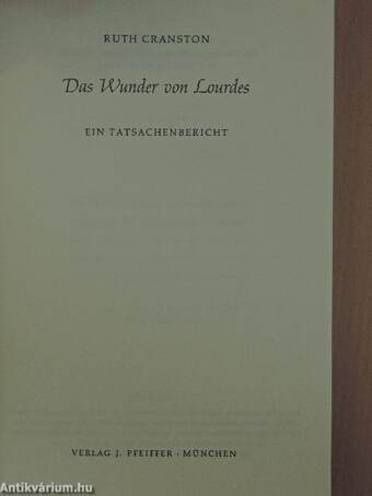 Das Wunder von Lourdes