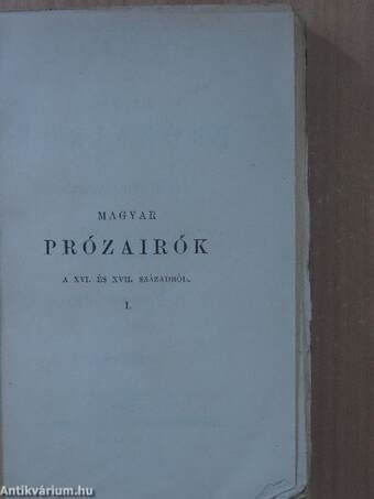 Régi magyar mesék, beszélyek és erkölcsiratok I.