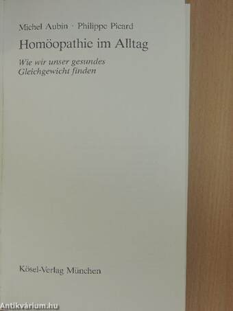 Homöopathie im Alltag