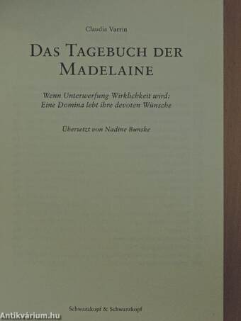 Das Tagebuch der Madelaine