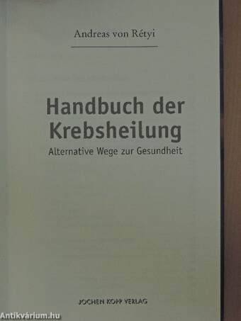 Handbuch der Krebsheilung