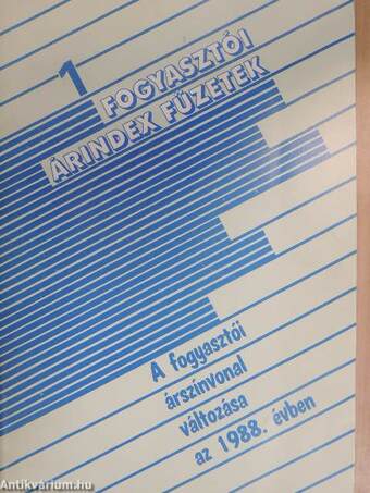 A fogyasztói árszínvonal változása az 1988. évben