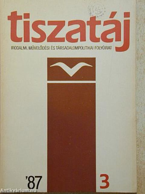 Tiszatáj 1987. március