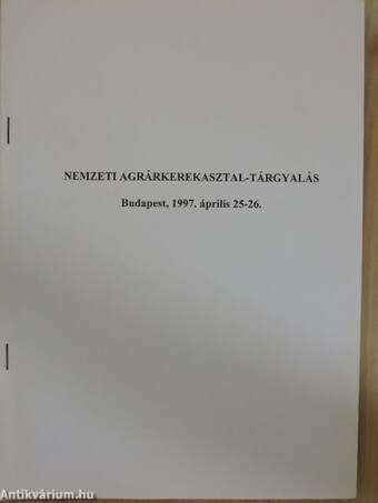 Nemzeti Agrárkerekasztal-tárgyalás