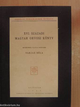 XVI. századi magyar orvosi könyv