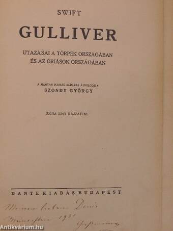 Gulliver utazásai a törpék országában és az óriások országában