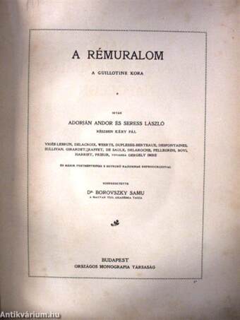 A Nagy Francia Forradalom és Napoleon III. (rossz állapotú)