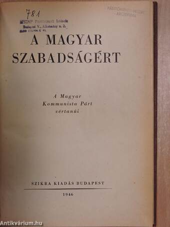 A magyar szabadságért