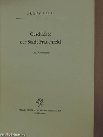 Geschichte der Stadt Frauenfeld