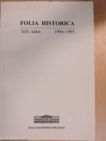 Folia Historica XIX.
