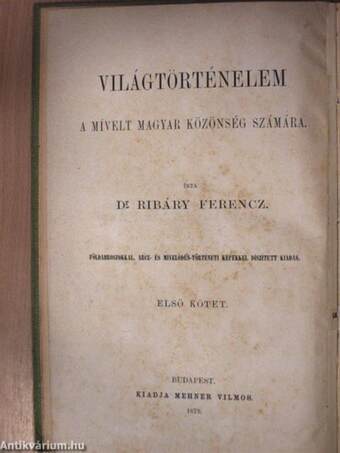 Az ó-kor története I. (töredék)(rossz állapotú)