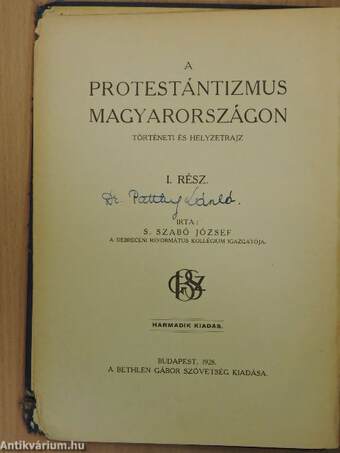 A protestántizmus Magyarországon (rossz állapotú)