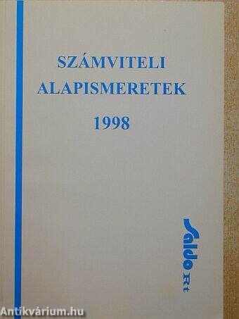 Számviteli alapismeretek 1998.