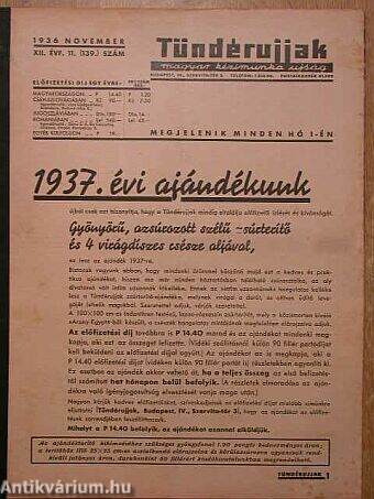 Tündérujjak 1936. november