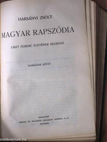 Magyar rapszódia I-IV. (rossz állapotú)