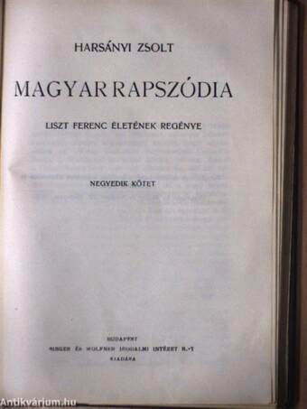 Magyar rapszódia I-IV. (rossz állapotú)